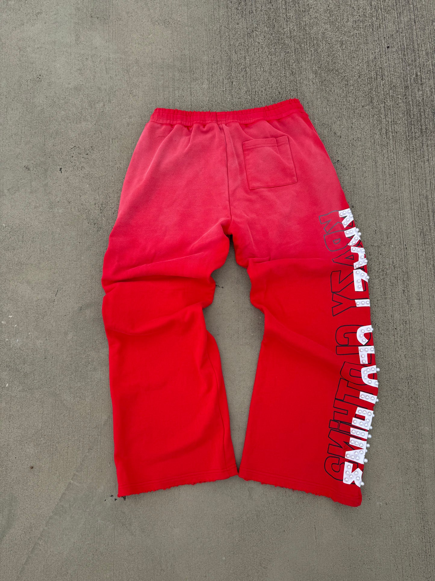 "Krazy Clothin3" Red SweatPants