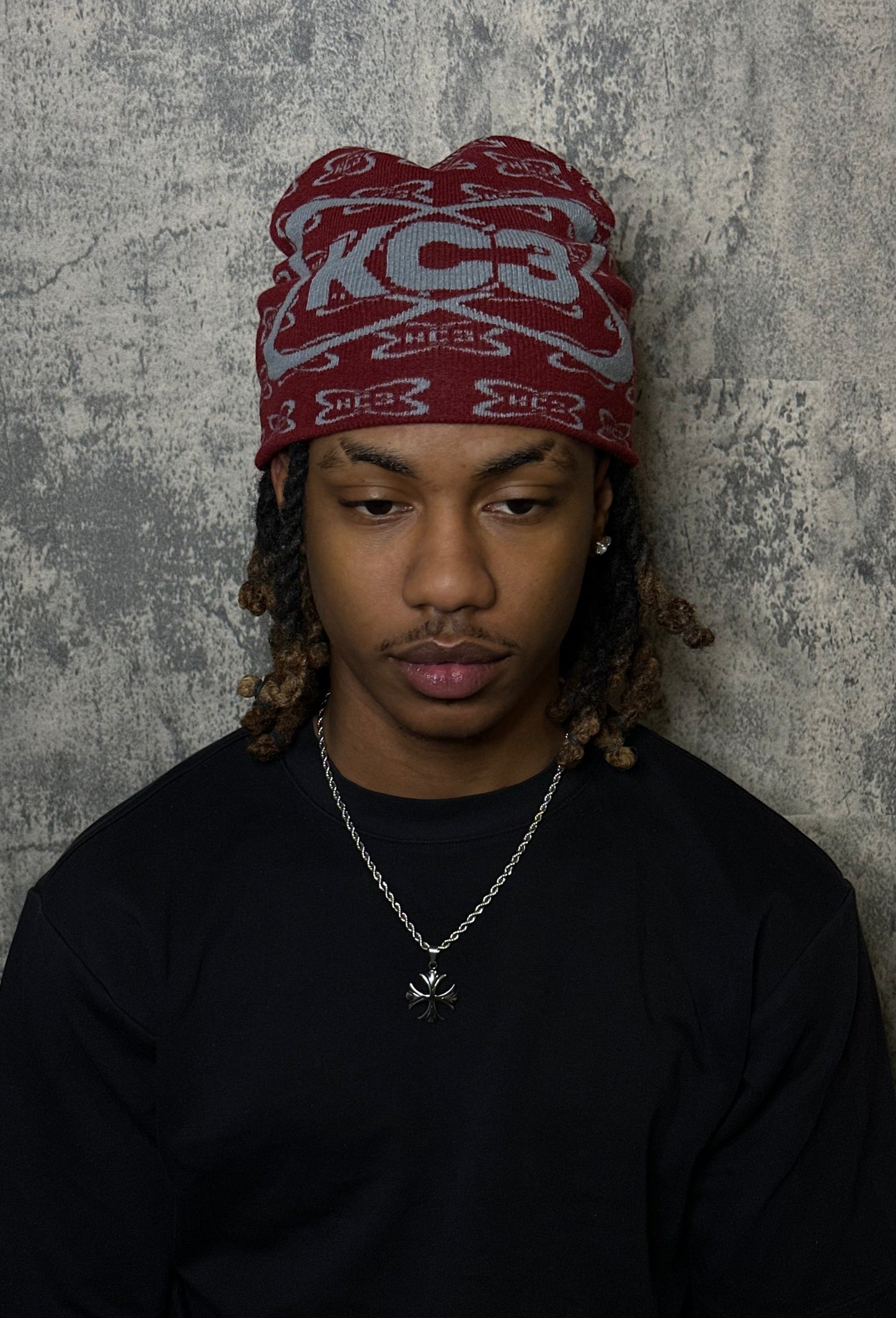 Kc3 Logo Beanie MAROON