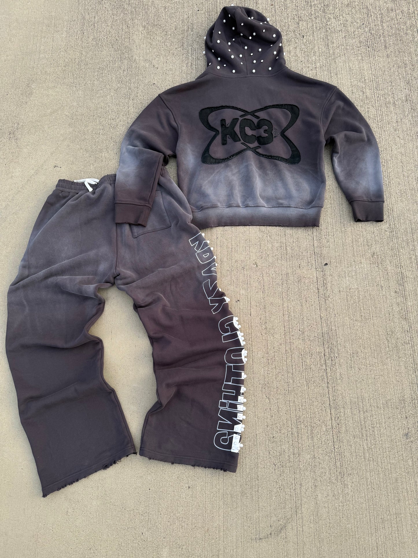 "I'M NOT WEIRD I'M KRAZY" Jumpsuit Black SET