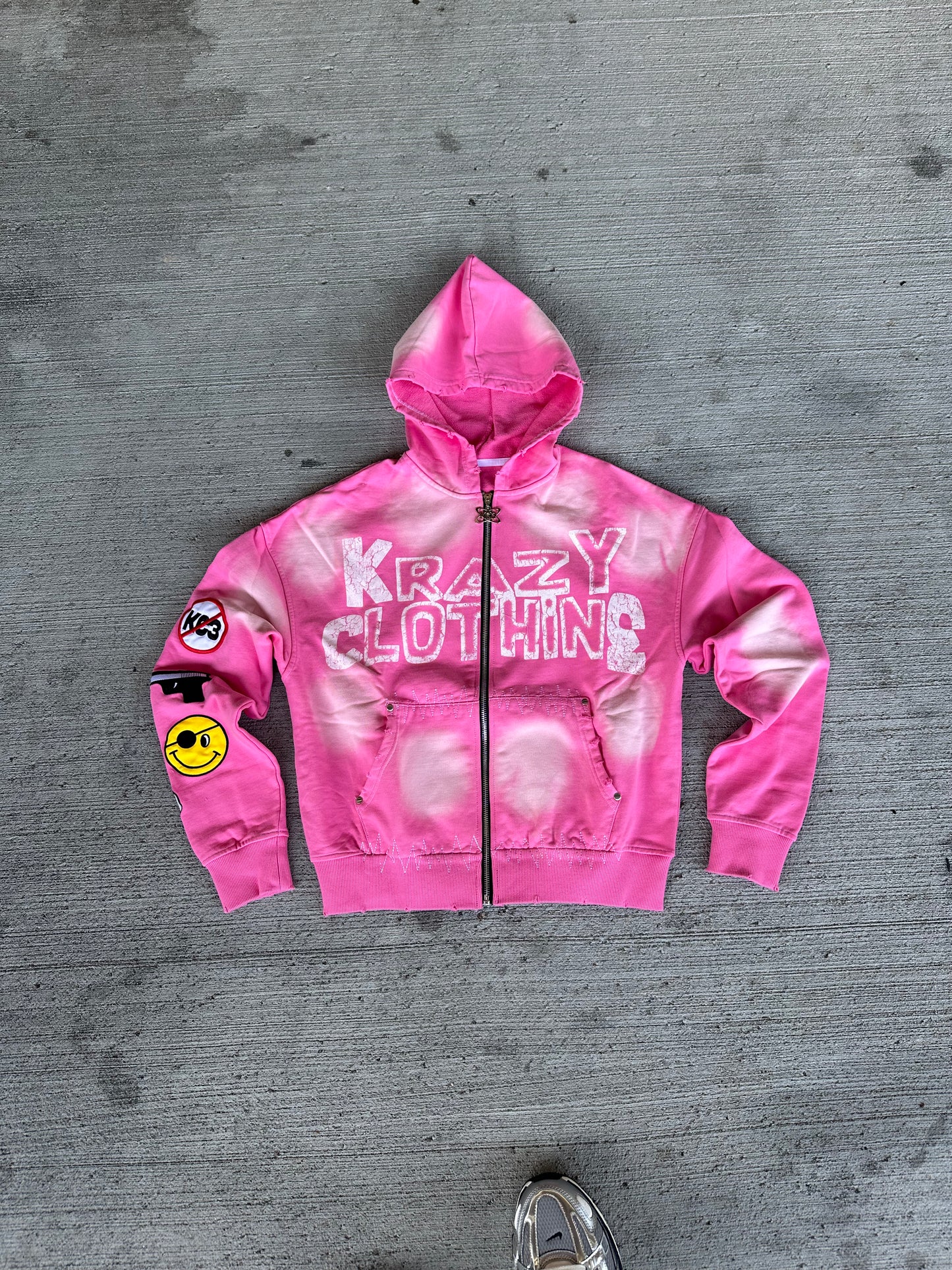 "Krazy Idea" Zipup jackets PINK