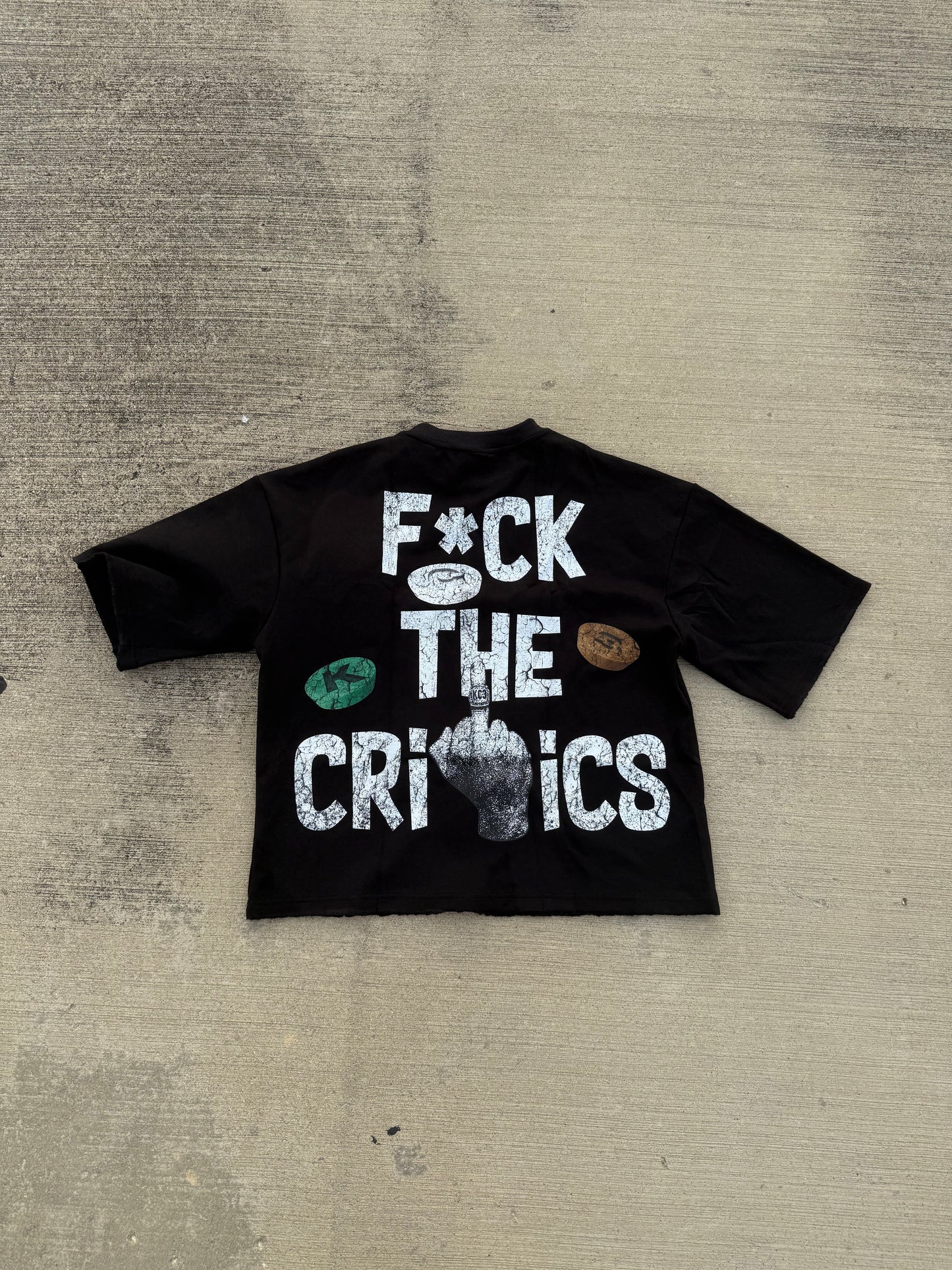 "F*ck the critics" Black