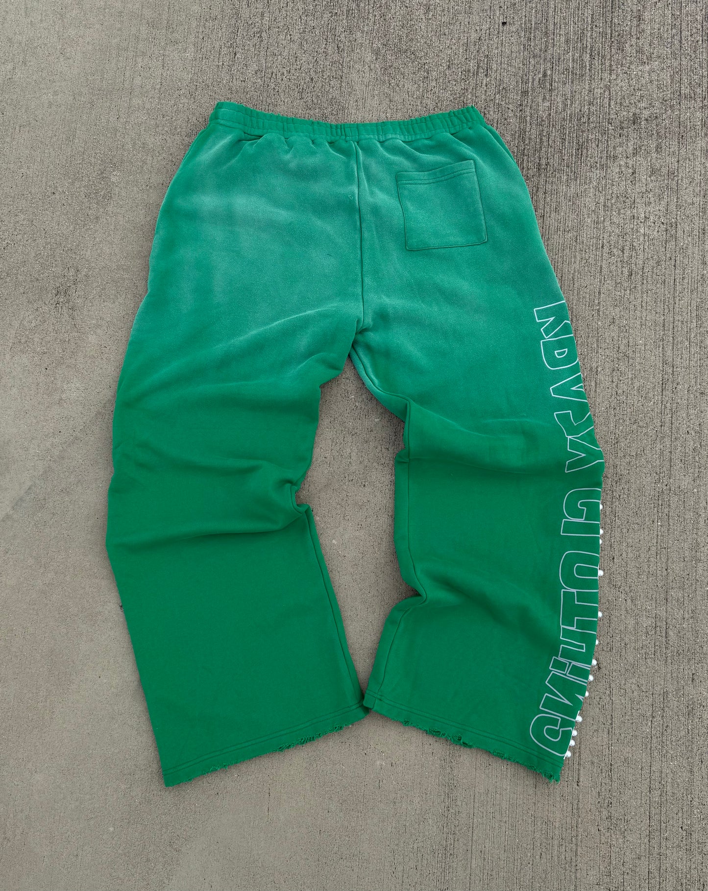 "Krazy Clothin3" Green SweatPants