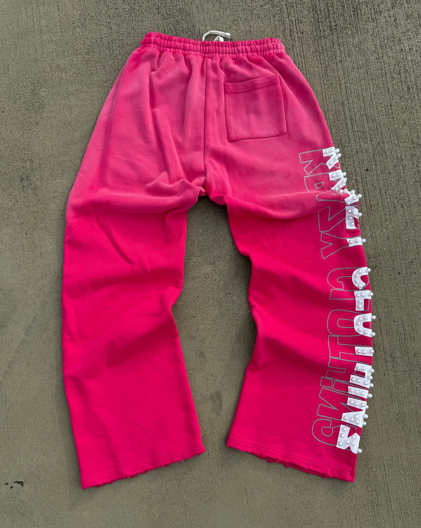 "Krazy Clothin3" Pink SweatPants