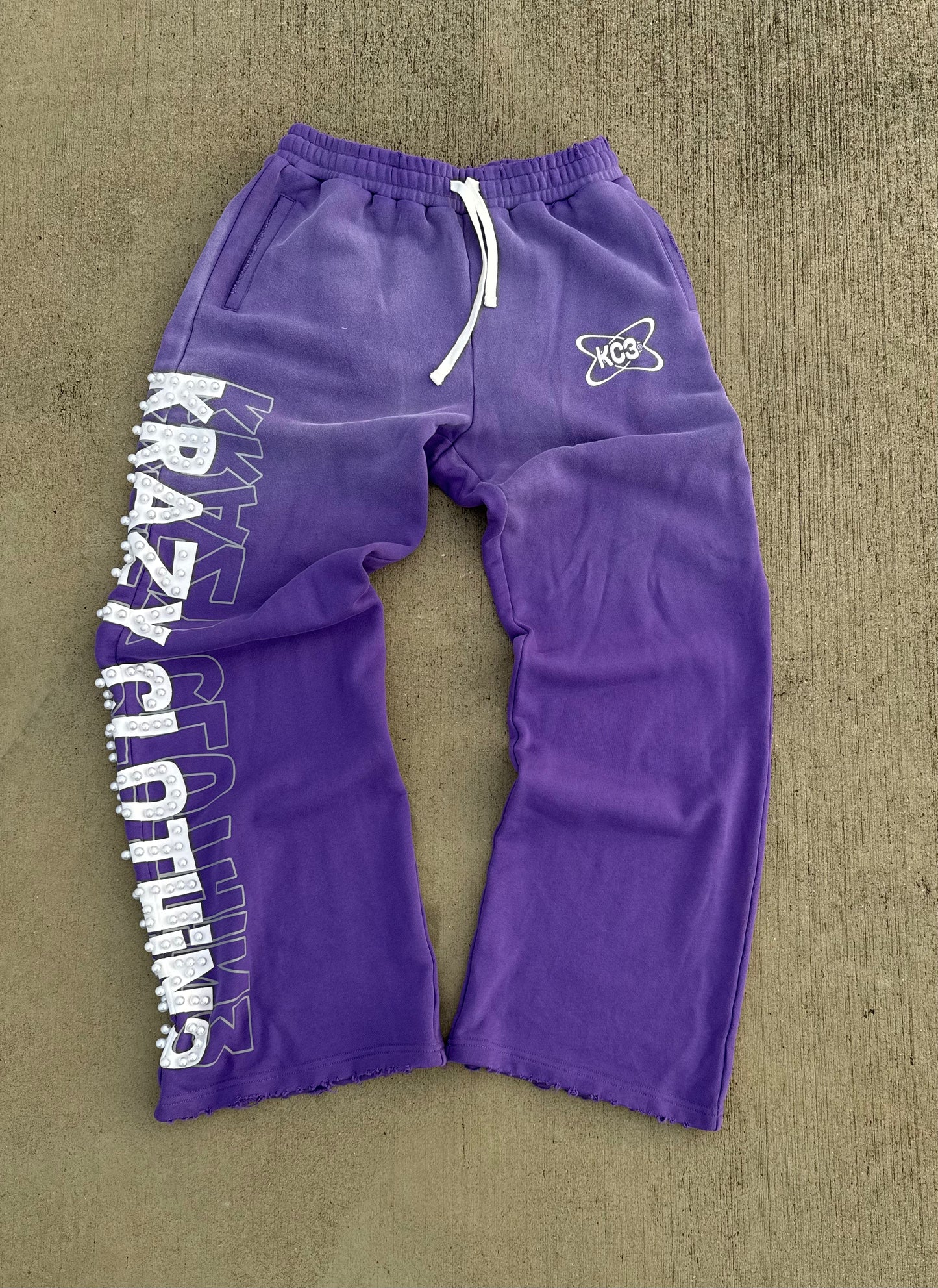 "Krazy Clothin3" Purple SweatPants