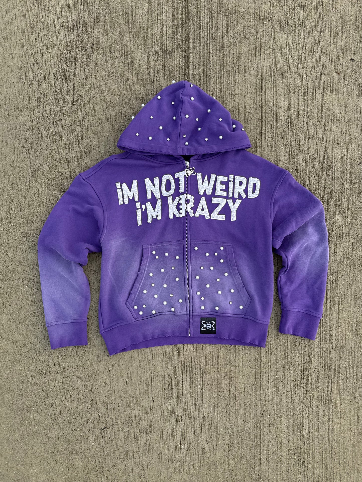 "I'M NOT WEIRD I'M KRAZY" Purple Jacket