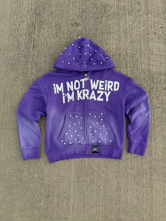 "I'M NOT WEIRD I'M KRAZY" Purple Jacket