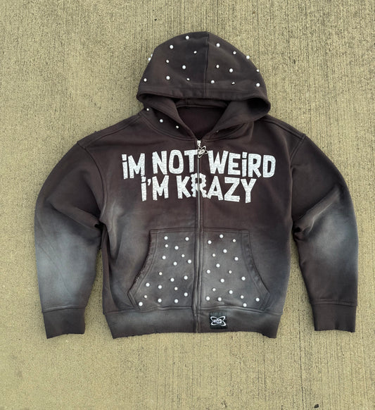 "I'M NOT WEIRD I'M KRAZY" Black Jacket